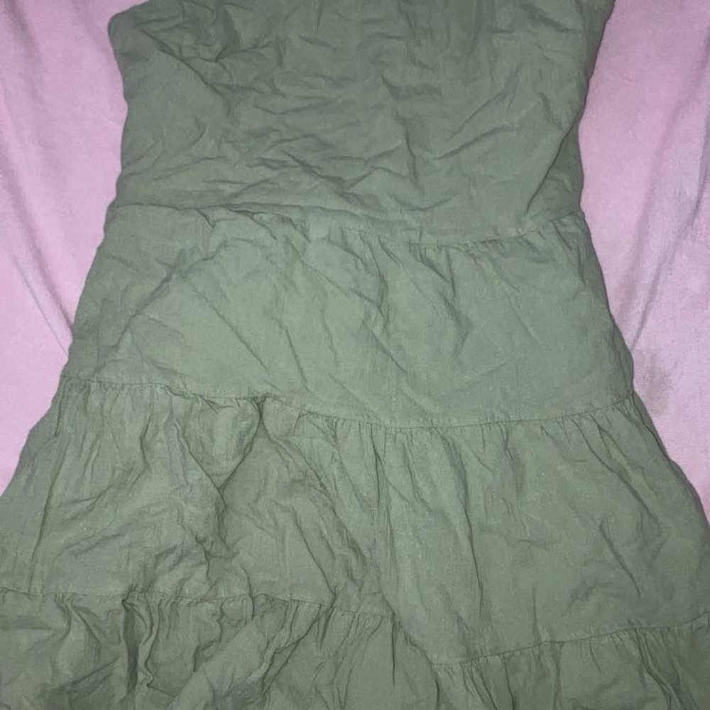 Green Strapless Dress